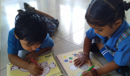 nursery-students-engaged-in-art-activity